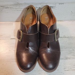 Kork-Ease Dark Brown Ankle Boots